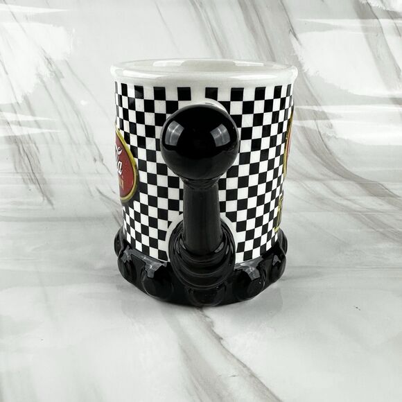 Coca-Cola NASCAR Gear Shift Jumbo Ceramic 24oz Coffee Mug Cup Houston Harvest 5" - Picture 3 of 9